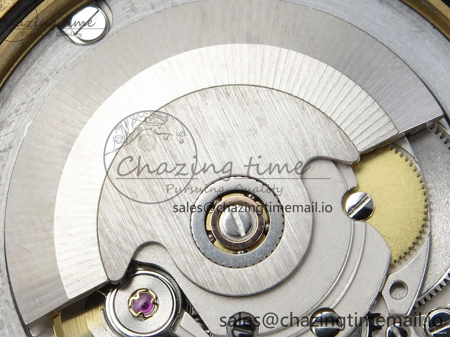 Bracelet Black 40 QF Diamonds Weight) Best YG on DayDate A2836 Dial V5 (Gain Bezel President Green Edition 1:1 0429